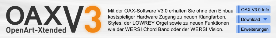 Flyer für  OAX Software V3.0